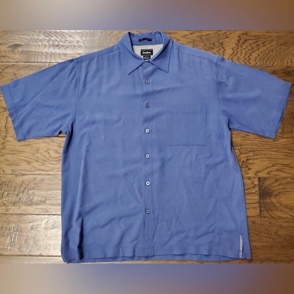 Neiman Marcus Silk Button Down Shirt (L) - Picture 1 of 3